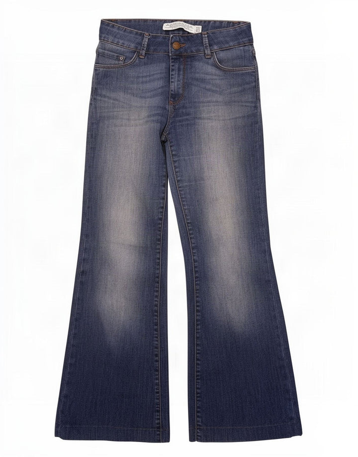 Damskie jeansy rozkloszowane Zara EU 38 Small W28 L30 Niebieskie