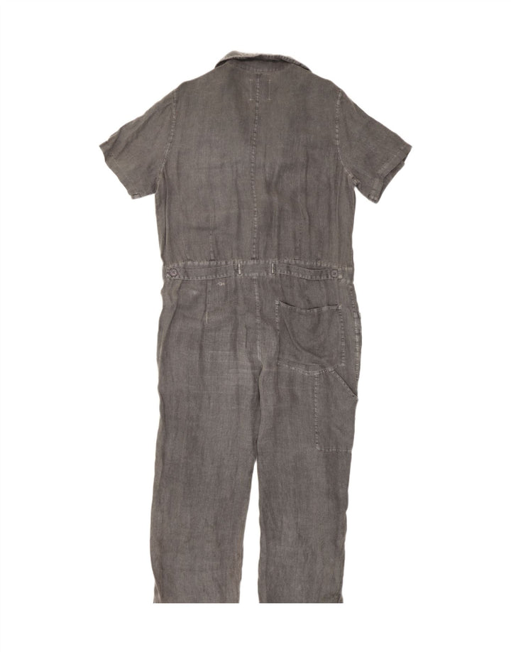 Damski kombinezon oversize Zara UK 14, średnioszary, lniany