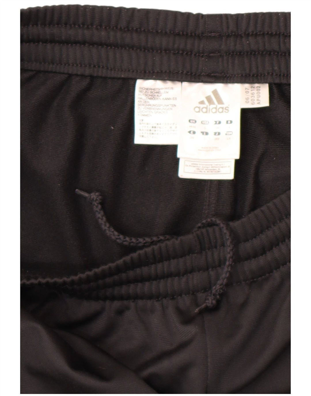 Męskie spodnie dresowe Adidas UK 44/46, duże, czarne, poliestrowe
