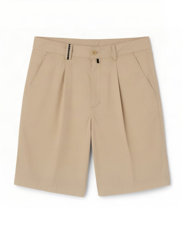 Chervo Mens Pegged Chino Shorts IT 46 Small W36 Off White Polyamide