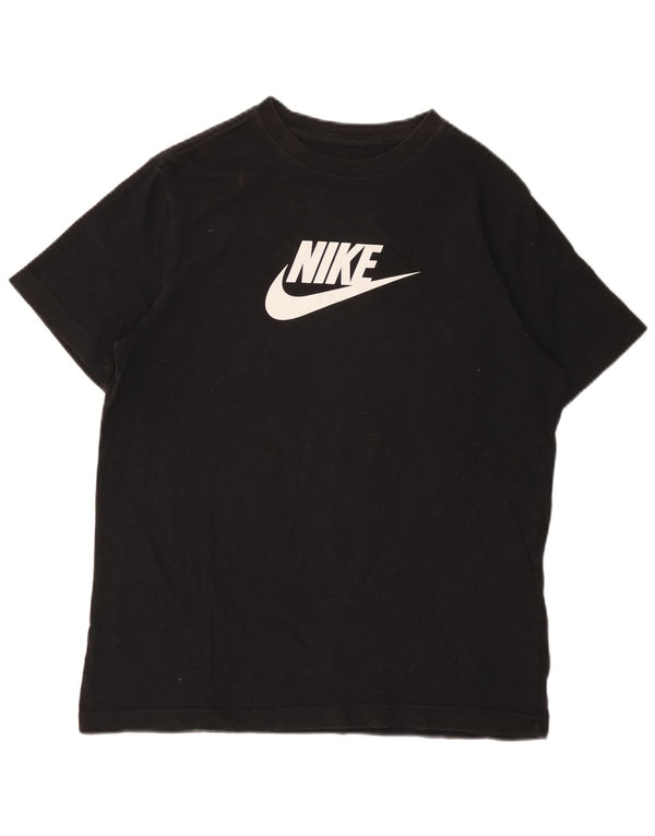 Dziewczęca koszulka o luźnym kroju z grafiką NIKE, 13-14 lat XL, czarna, bawełniana
