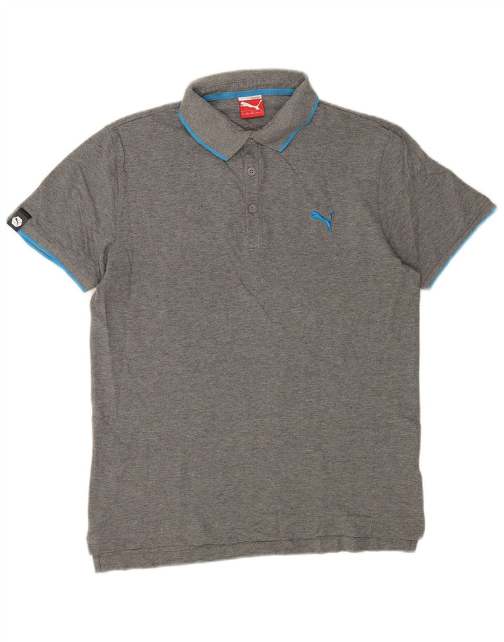 Męska koszulka polo Puma, średnioszara