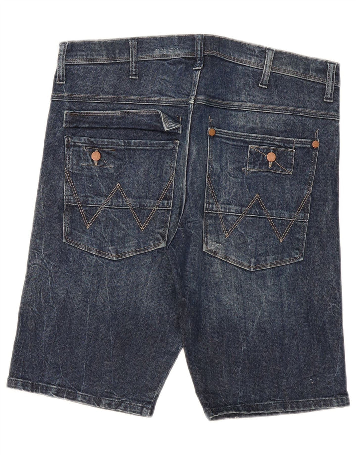 Męskie spodenki jeansowe Wrangler Kurt W32 Średnioniebieskie, bawełniane