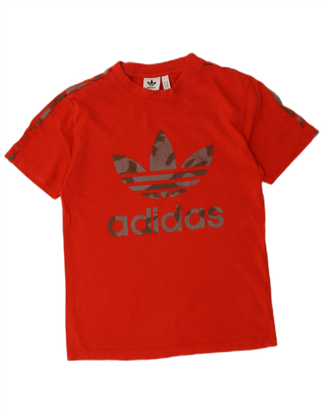 Męska koszulka z grafiką Adidas, średnia, czerwona bawełna