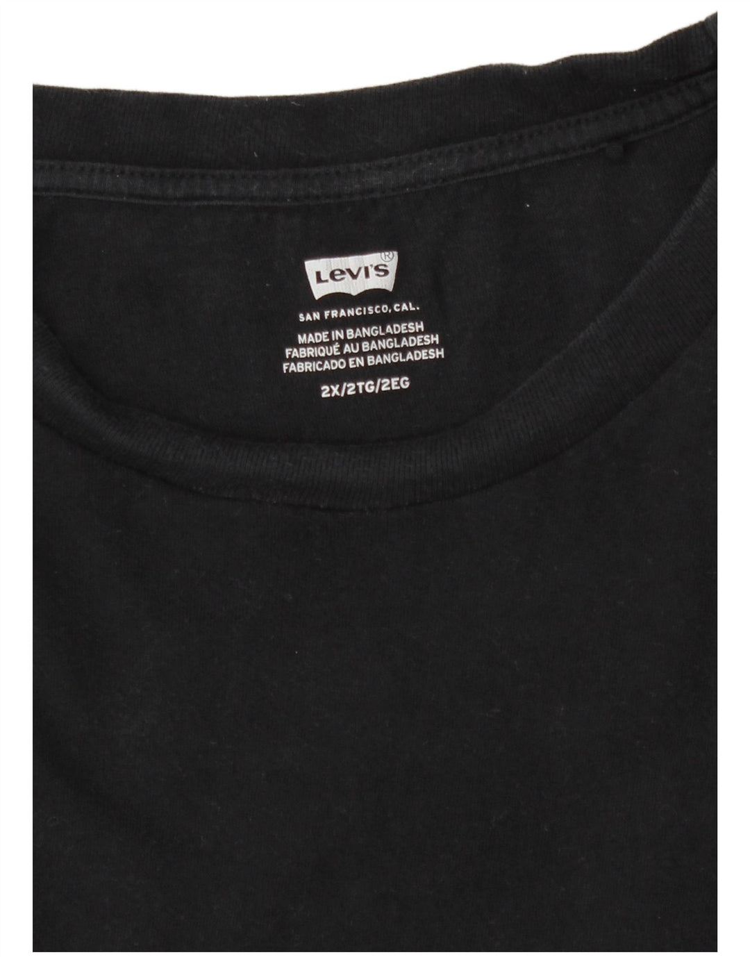 Koszulka damska Levi's Top UK 20 2XL Czarna bawełna