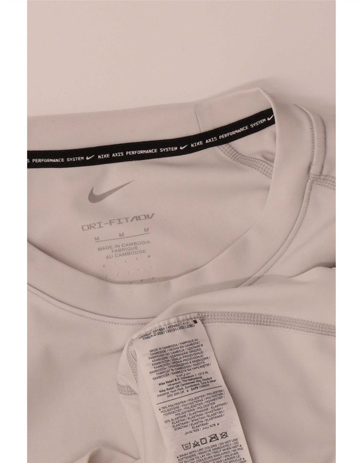 Męski T-shirt Nike Dri Fit Top, średni szary poliester