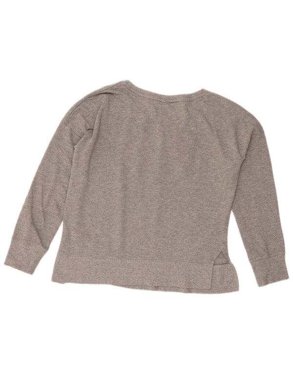 Damska bluza z grafiką Tommy Hilfiger, UK 10, mała, szara bawełna