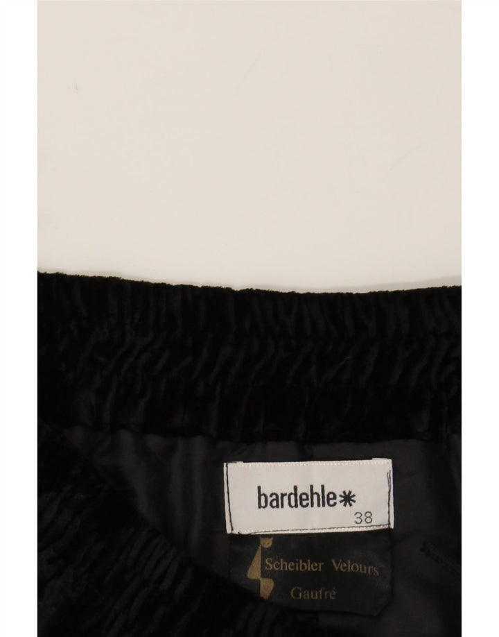 BARDEHLE Womens A-Line Skirt EU 38 Medium W28 Black Viscose Vintage Bardehle and Second-Hand Bardehle from Messina Hembry 
