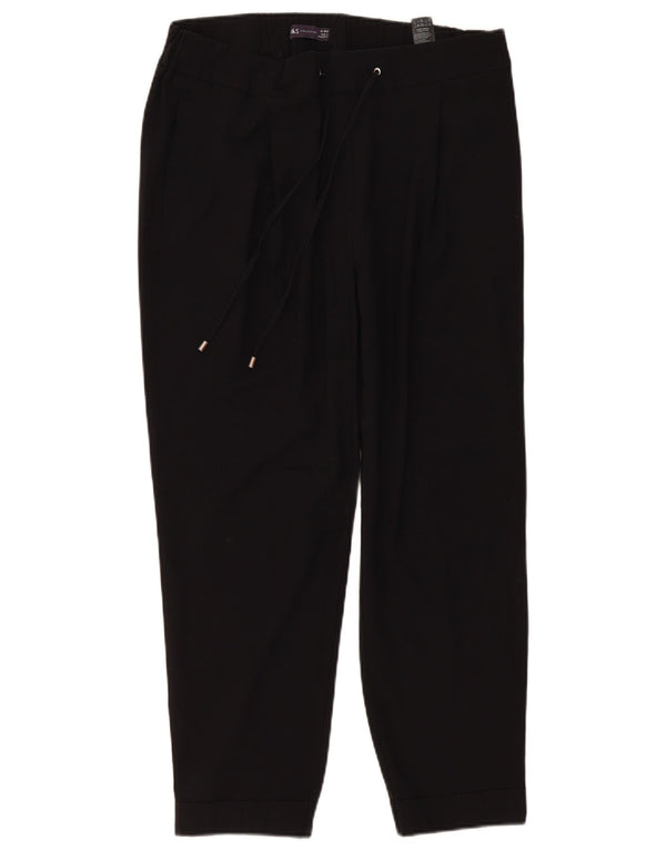Marks & Spencer Damskie zwężane spodnie codzienne UK 16 Large W36 L27 Czarne