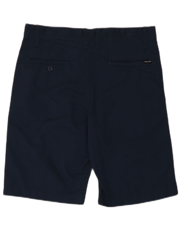 Volcom Mens Chino Shorts W29 Small Navy Blue Polyester