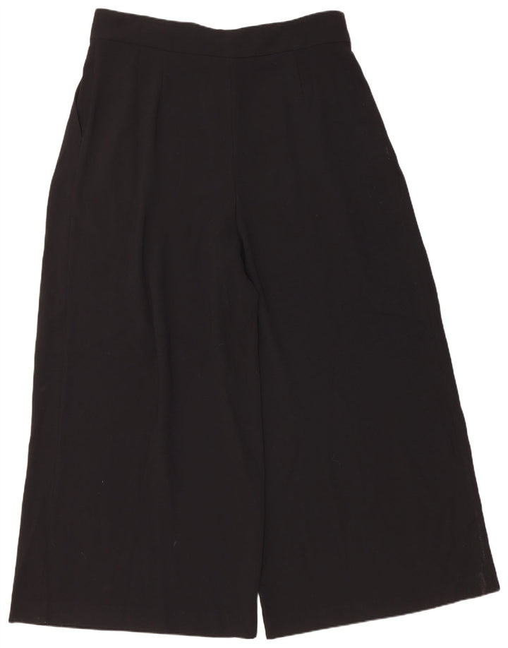 Damskie, przycięte spodnie Zara 2XL W34 L28 Czarny poliester