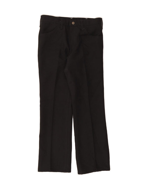 WRANGLER Womens Straight Casual Trousers W30 L27 Black Polyester