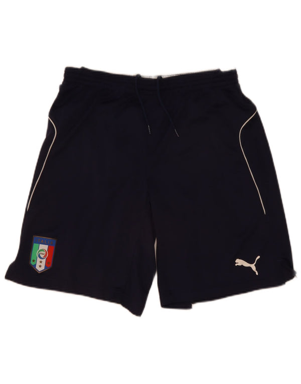 Męskie spodenki sportowe Puma Italia, średnie granatowe sportowe
