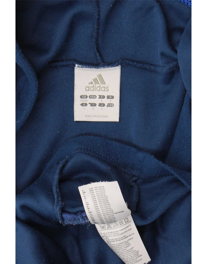 Męska kurtka polarowa z kapturem Adidas UK 34/36 Mały granatowy poliester