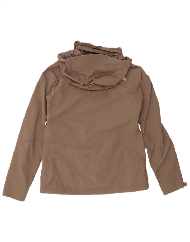 Damska kurtka przeciwdeszczowa z kapturem THE NORTH FACE UK 14, średnioszary nylon