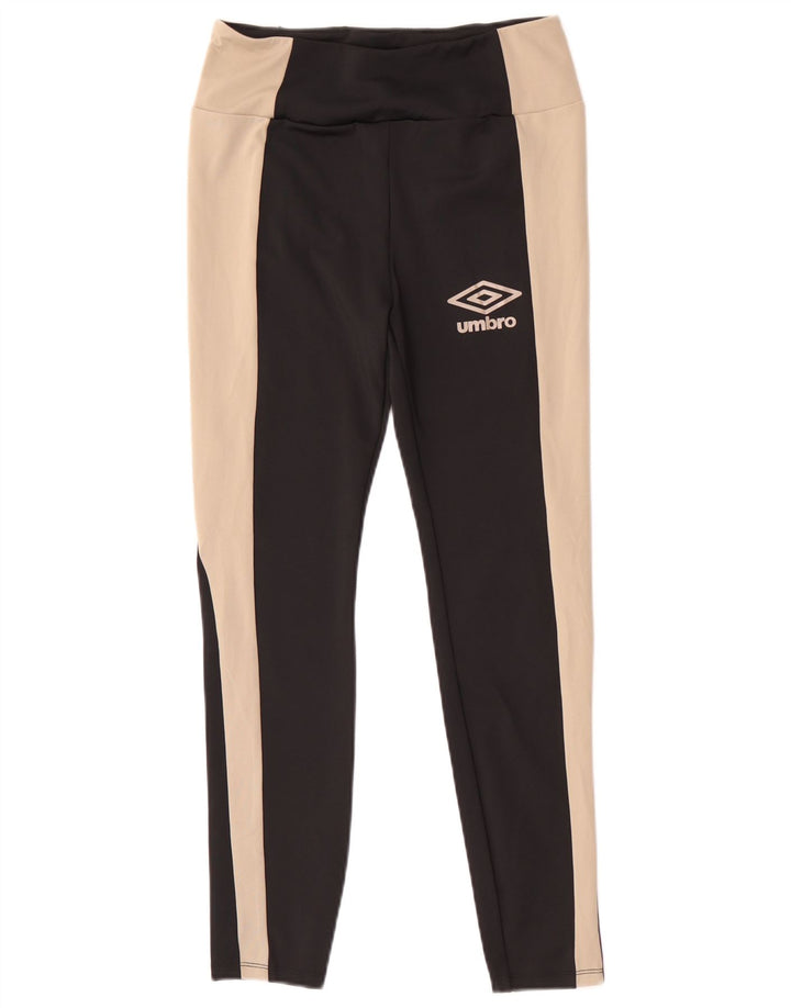 Legginsy damskie Umbro UK 12, poliester w kolorze średniej czerni