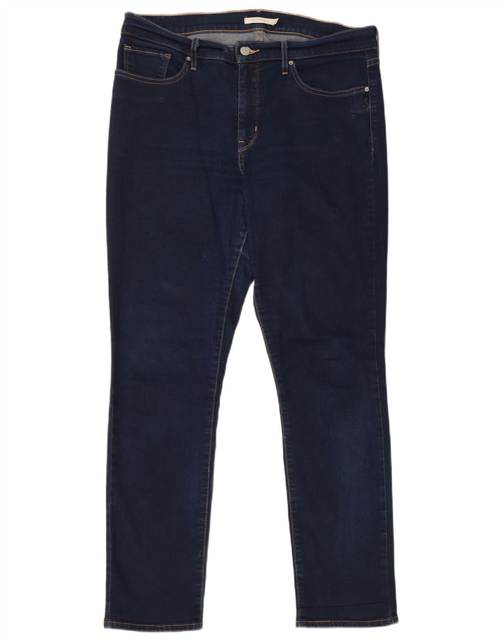Damskie jeansy Levi's 312 Shaping W32 L30 Niebieska bawełna