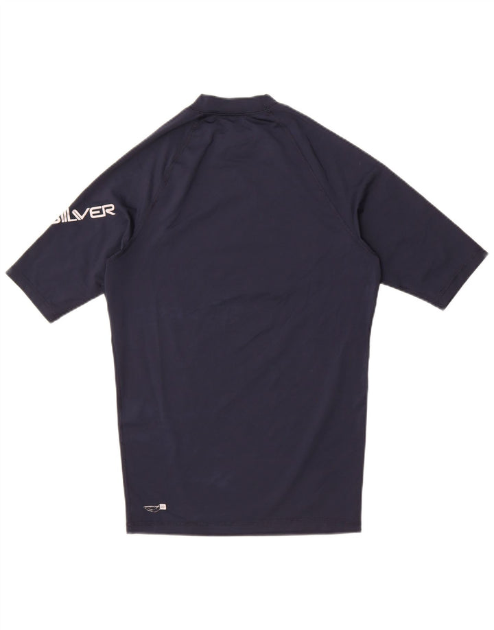 Męska koszulka z grafiką Quiksilver, średnia, granatowa