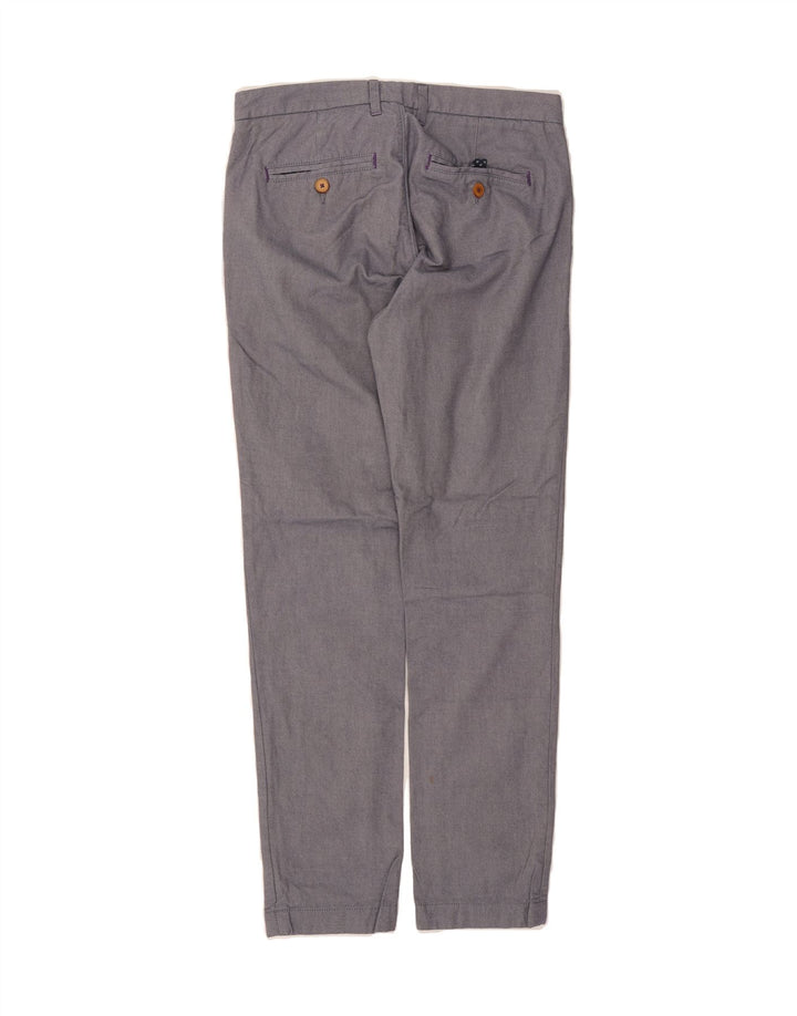 TED BAKER Mens Slim Chino Trousers W30 L31 Grey Cotton Vintage Ted Baker and Second-Hand Ted Baker from Messina Hembry 