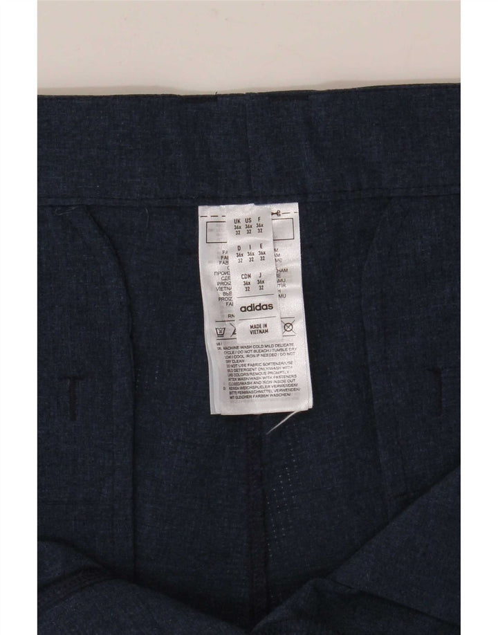 Adidas Męskie Proste Spodnie Chino W36 L28 Granatowy Poliester