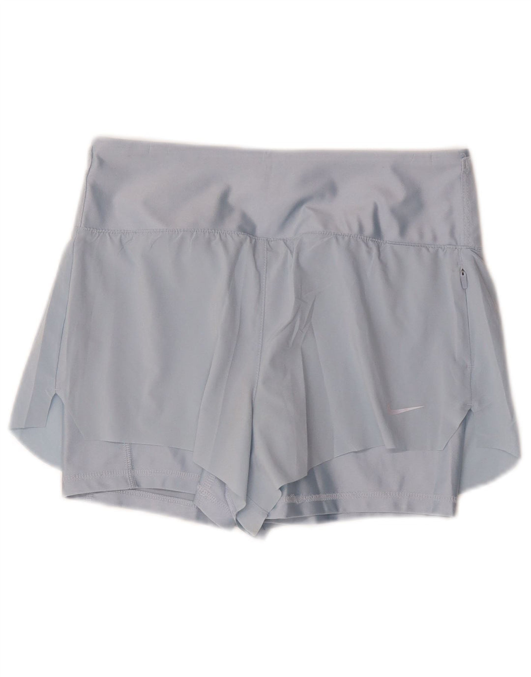 Damskie spodenki sportowe Nike Dri Fit UK 10, małe, niebieskie, poliestrowe