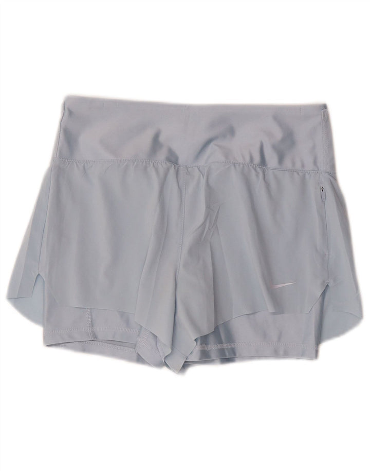 Damskie spodenki sportowe Nike Dri Fit UK 10, małe, niebieskie, poliestrowe