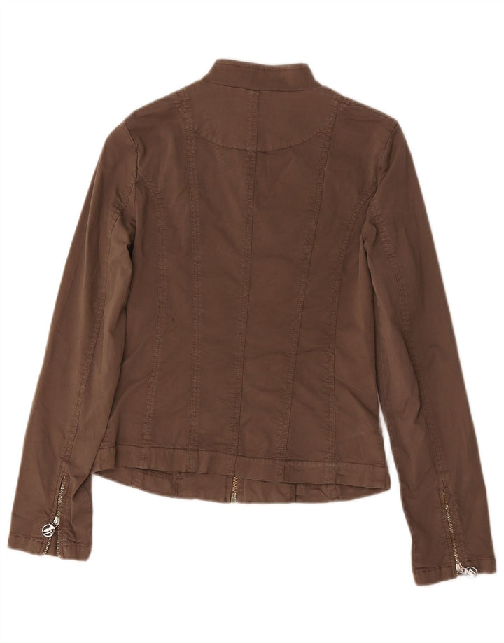 Damska kurtka bomberka Trussardi Jeans UK 8, mała, beżowa