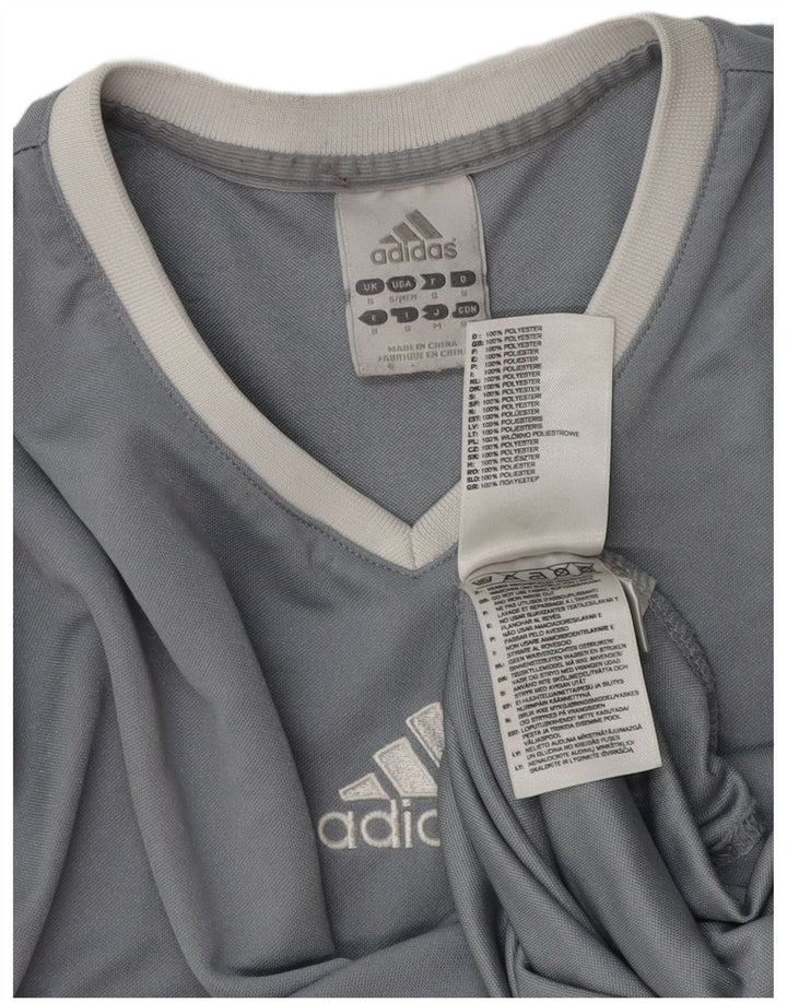 Adidas Męski T-shirt Climalite Top Mały Szary Poliester