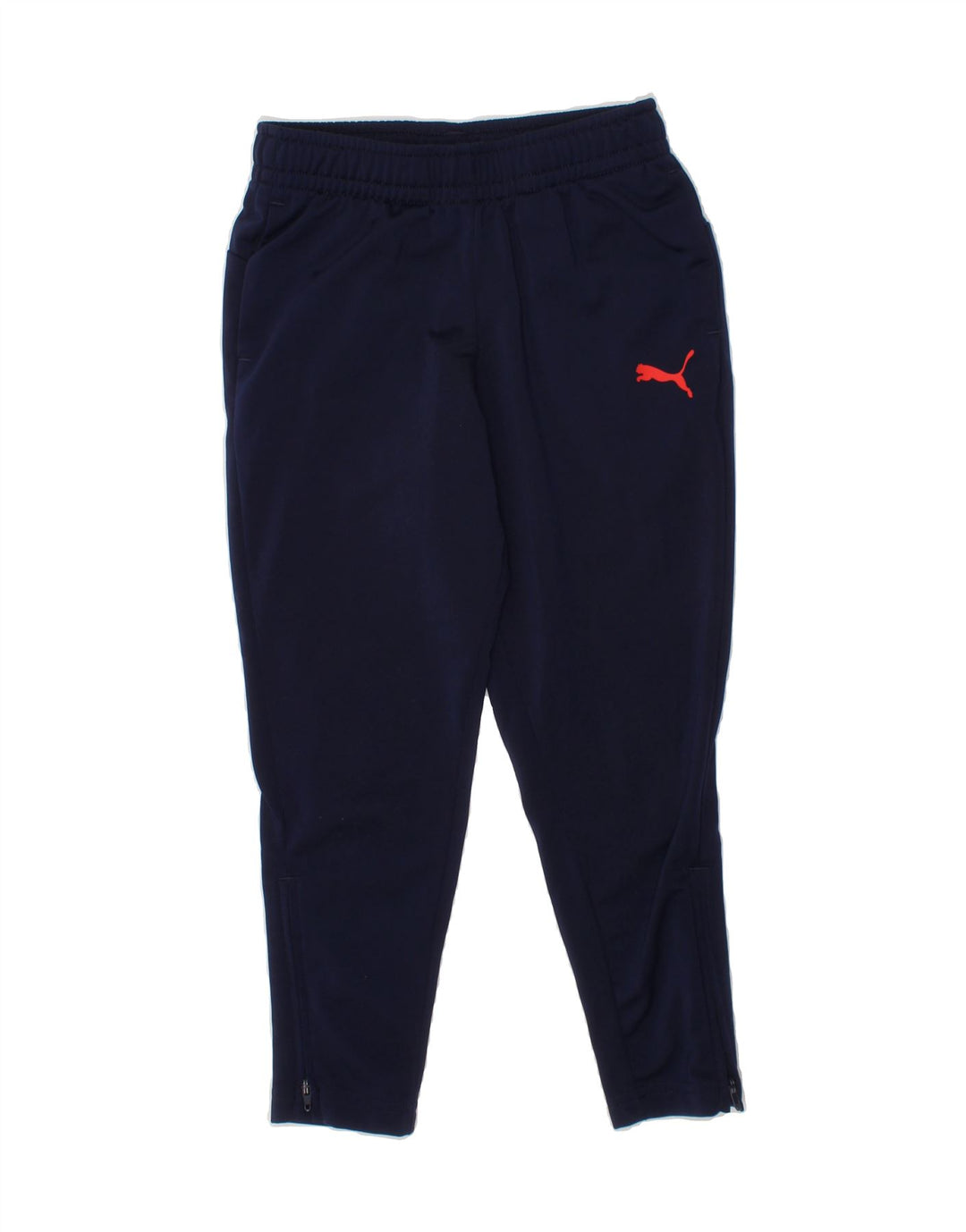 PUMA Boys Tracksuit Trousers 5-6 Years  Navy Blue Polyester Vintage Puma and Second-Hand Puma from Messina Hembry 