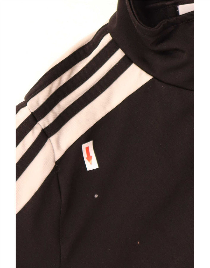 Damska kurtka dresowa Adidas UK 14, średnia czarna, poliester z blokami kolorów