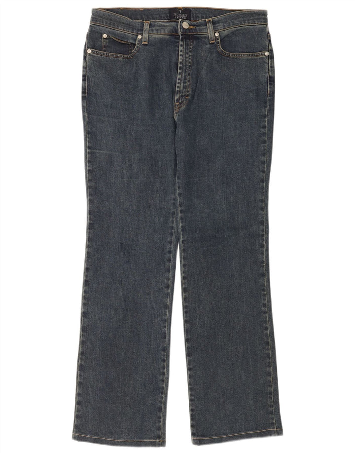 Damskie jeansy Bootcut Trussardi W32 L30 Niebieskie bawełniane
