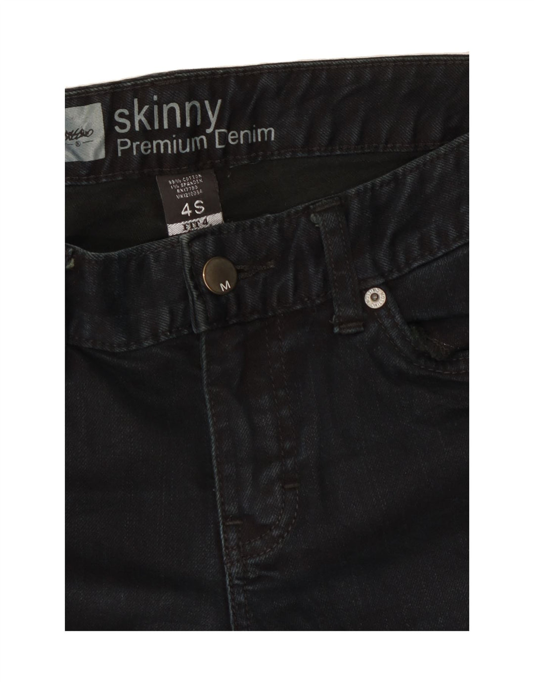MOSSIMO Womens Skinny Jeans US 4 Small W30 L29 Black Cotton Vintage Mossimo and Second-Hand Mossimo from Messina Hembry 