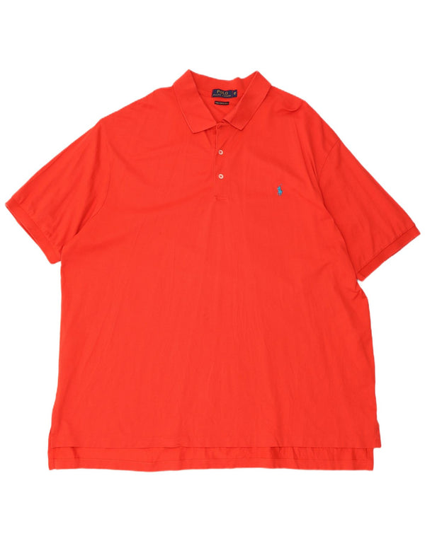POLO RALPH LAUREN Męska duża koszulka polo 3XL, czerwona, bawełniana