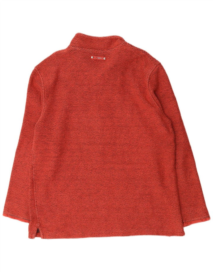 Weird Fish Męski sweter z zamkiem błyskawicznym, 2XL, czerwony, bawełniany