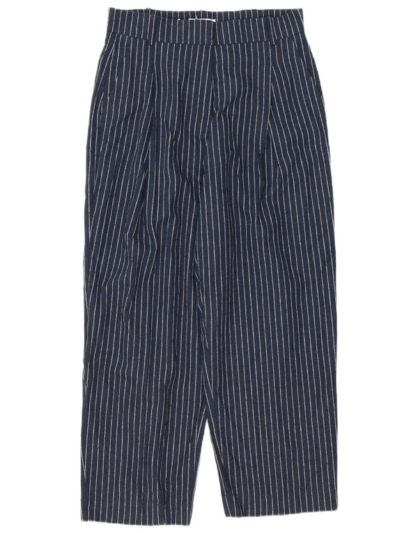Damskie spodnie chino z wysokim stanem John Lewis UK 12 Medium W32 L28 granatowe
