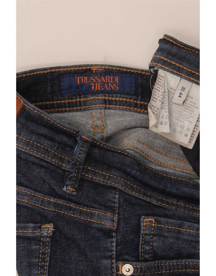 Damskie jeansy slim fit Trussardi W30 L29 granatowe