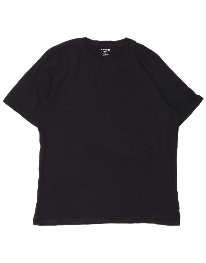 T-shirt męski Jack & Jones Top 2XL, czarny, bawełniany
