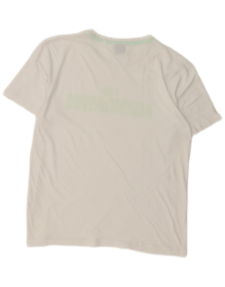 Męska koszulka Americanino Regular Graphic Top, średnia biała bawełna