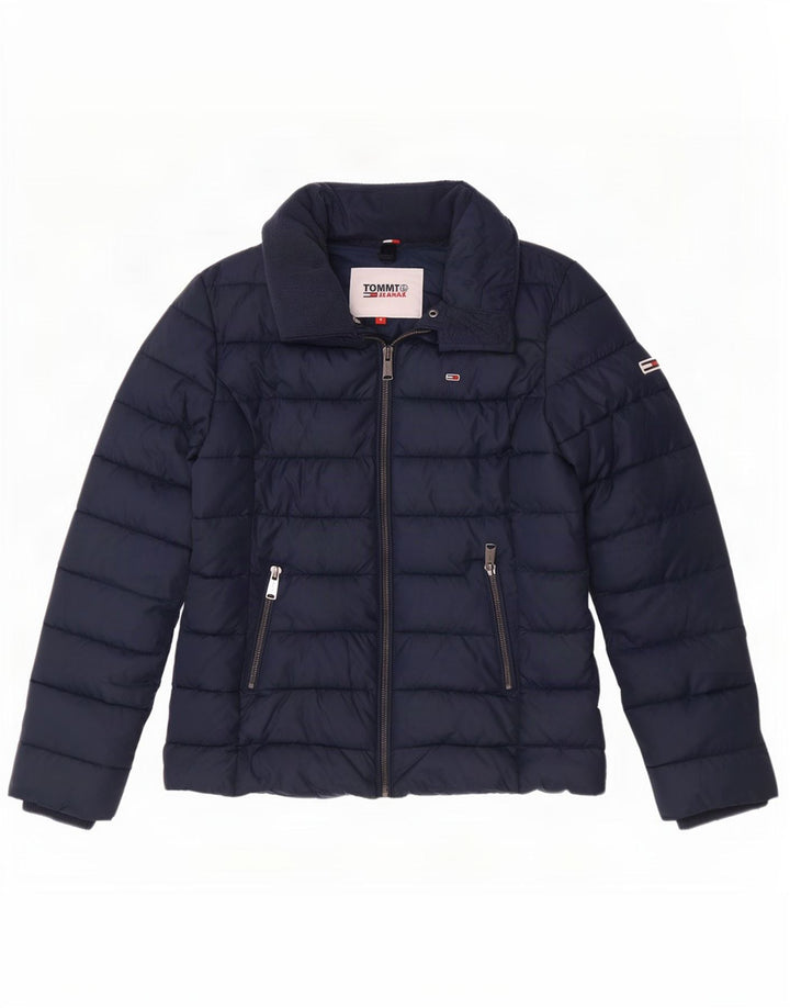Damska ocieplana kurtka Tommy Hilfiger UK 14, średni granatowy poliester