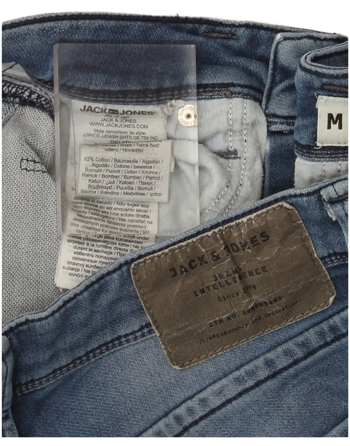 Męskie spodenki jeansowe Jack & Jones, średnie W30, niebieskie, bawełniane