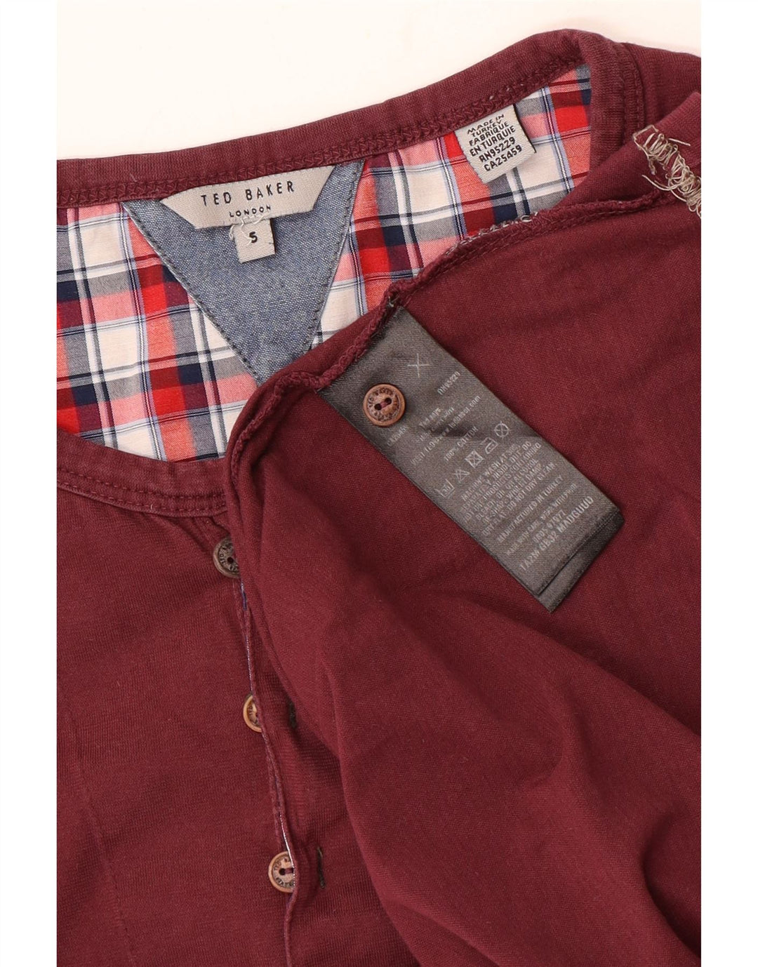 Damski top Ted Baker z długim rękawem, rozmiar 5 XL, bordowa, bawełniana