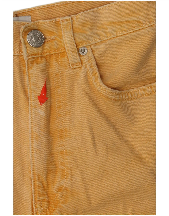 Damskie spodenki jeansowe ZARA EU 34 2XS W24 Żółte