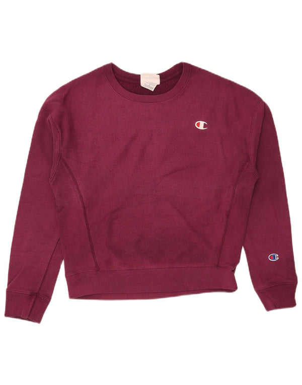 Damski sweter oversize Champion UK 10 Small Burgundowa bawełna