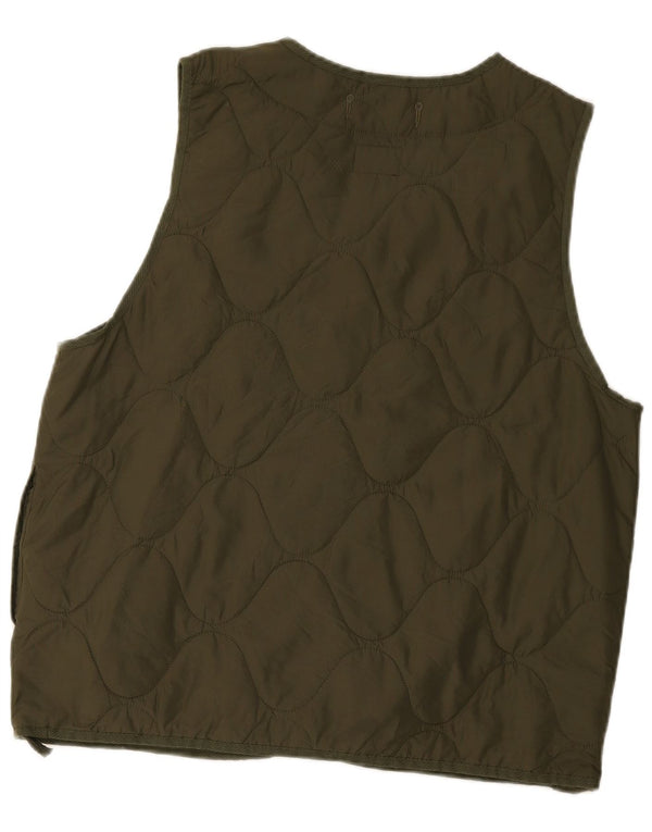 Męska pikowana kamizelka Nike Therma-Fit UK 36, mała, nylon w kolorze khaki
