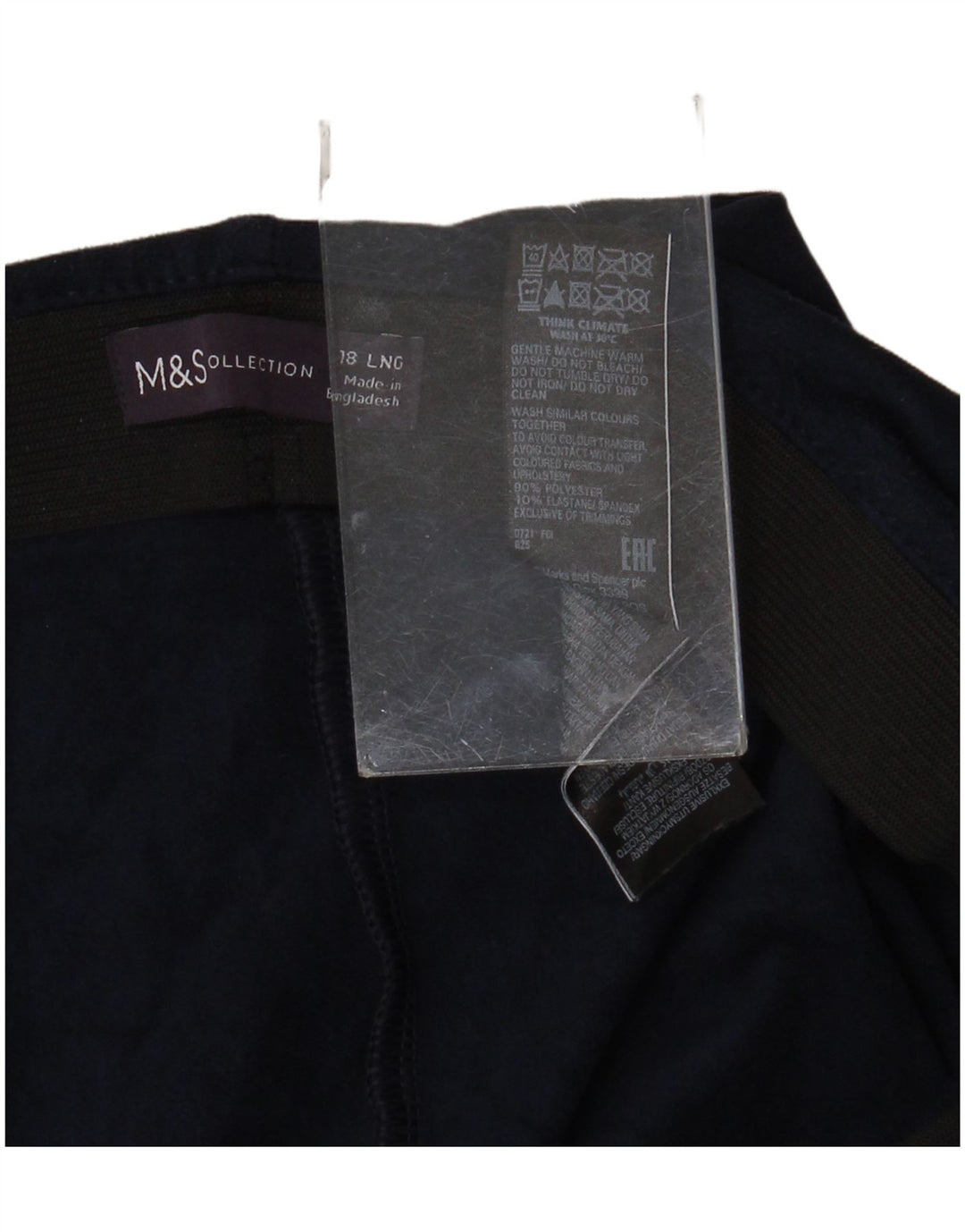 Legginsy damskie Marks & Spencer UK 18 XL, granatowe, poliestrowe