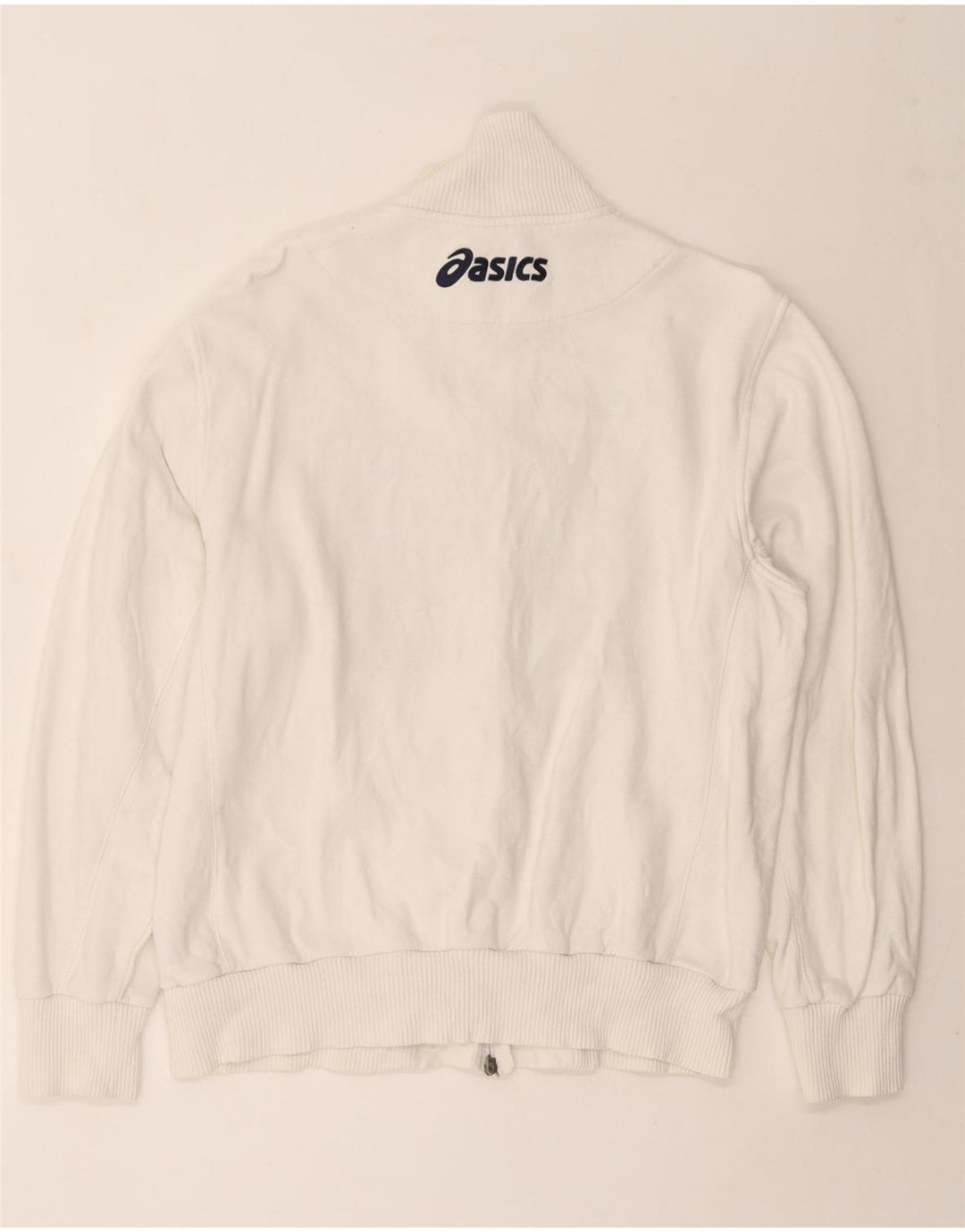 Męska bluza dresowa ASICS z grafiką XL, biała, bawełniana