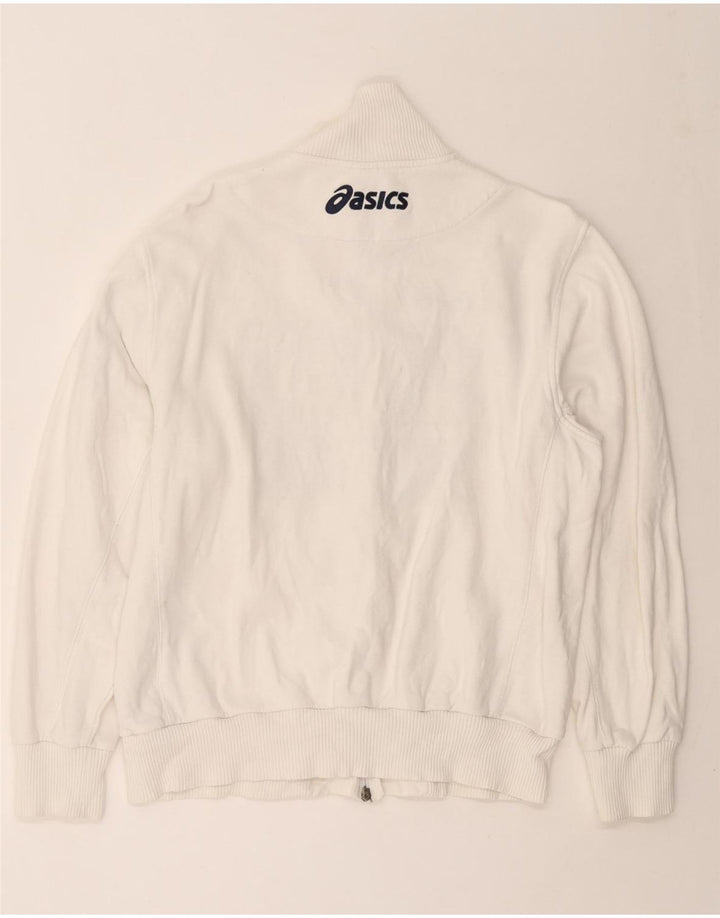 Męska bluza dresowa ASICS z grafiką XL, biała, bawełniana