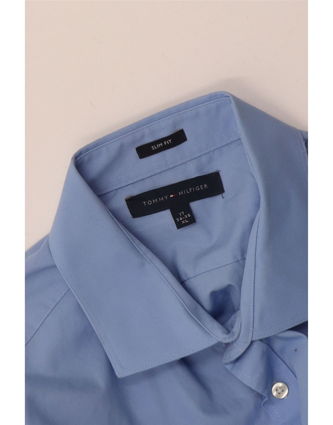 Koszula męska Tommy Hilfiger Slim Fit, rozmiar 17 XL, niebieska