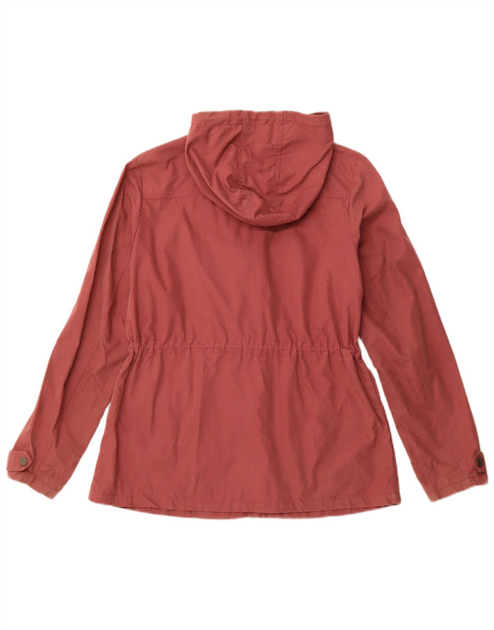 Damska kurtka marynarska z kapturem FAT FACE UK 12, średnia bordowa bawełna