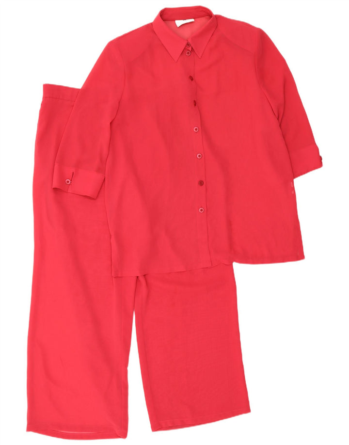 Frankenwalder Damski zestaw 2-częściowy z rękawem 3/4 EU 44 XL W34 L27 Czerwony Poliester